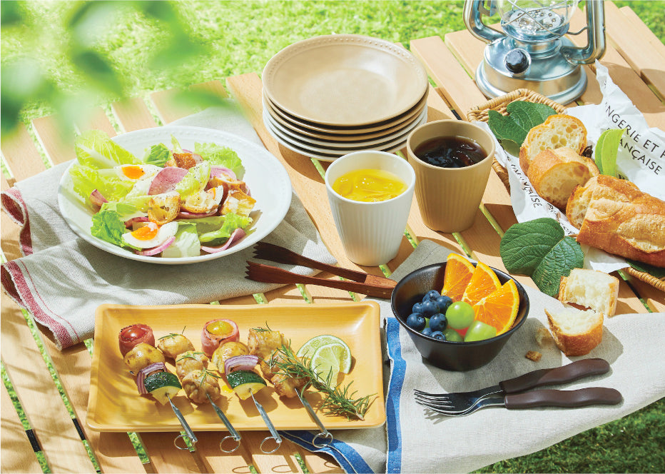 ♥️キャンプ用品♥️メラミン製食器 5種類 各6枚 セット SNS映え