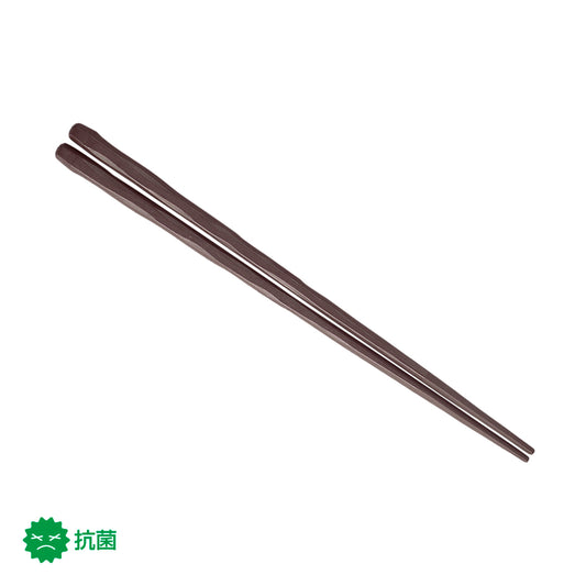 22.5cm六角けずり箸 マット濃茶 H96 MBN