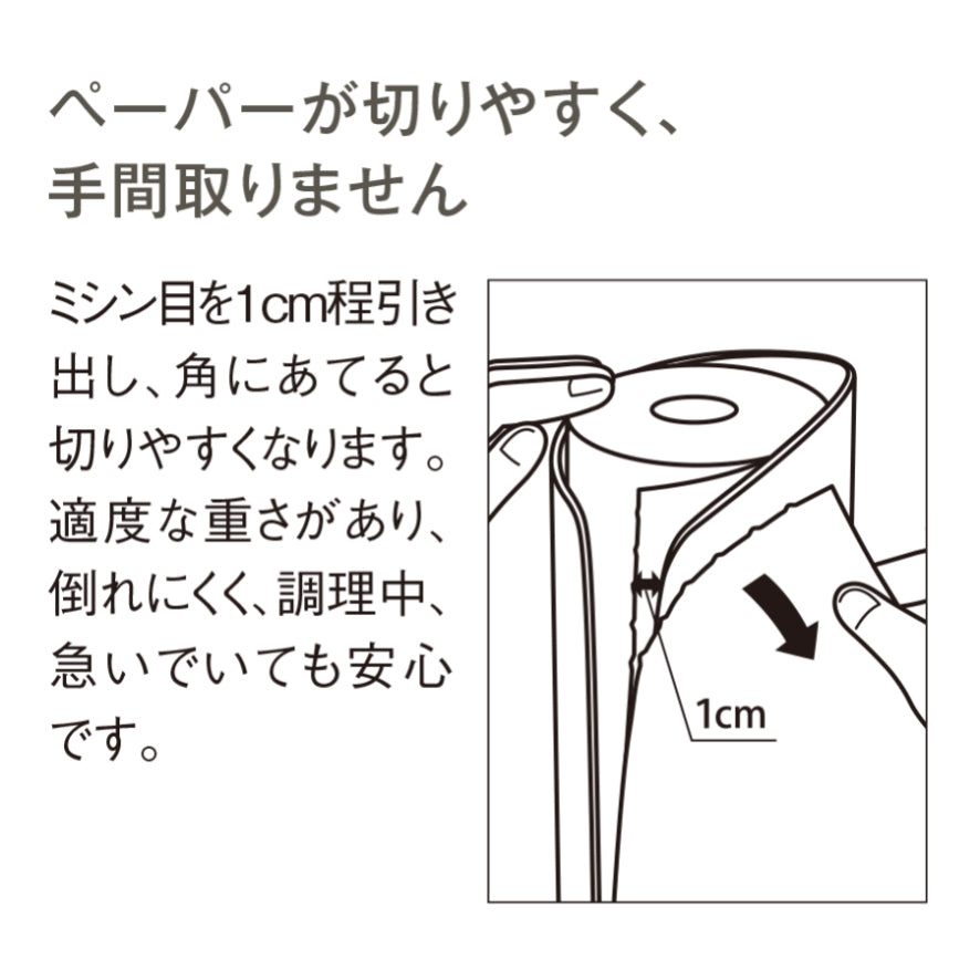 キッチンペーパースタンド ホワイト M186 W