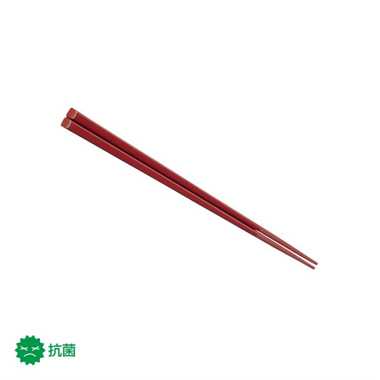 19.5cmハイロン箸 朱 H29 R