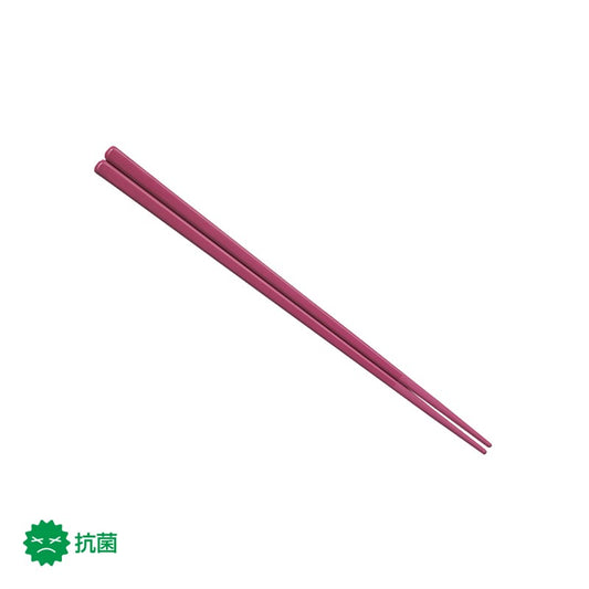 21cm角丸箸 紅 H51 BI