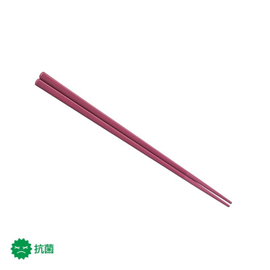 22.5cm角丸箸 紅 H52 BI