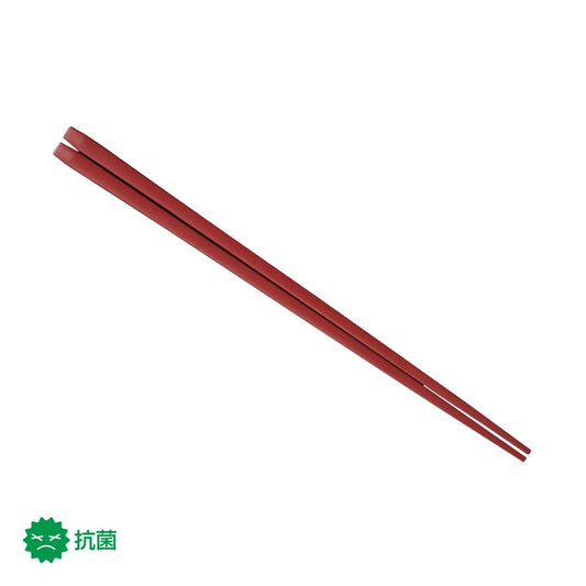 22.5cm四角箸 マット朱 H72 MTR