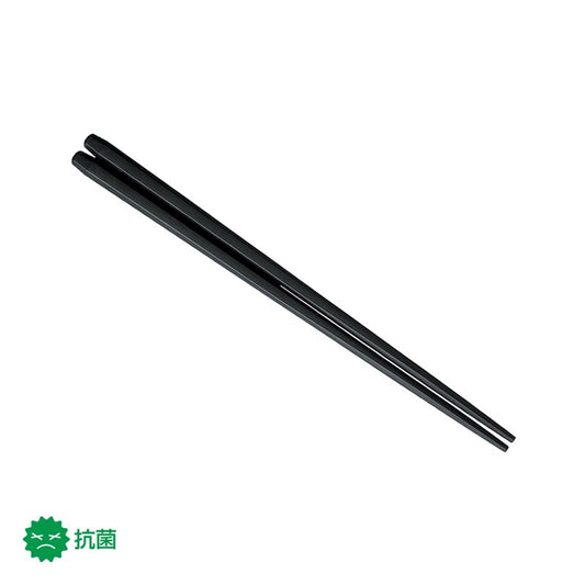 21cm六角箸 マット黒 H91 MBK