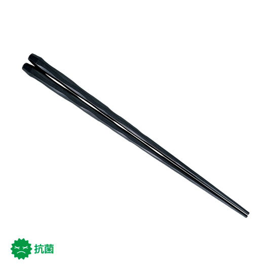 21cm六角けずり箸 マット黒 H95 MBK