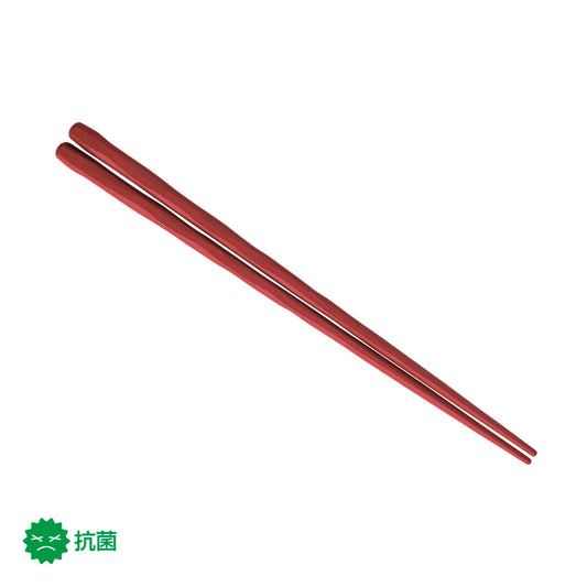 22.5cm六角けずり箸 マット朱 H96 MTR