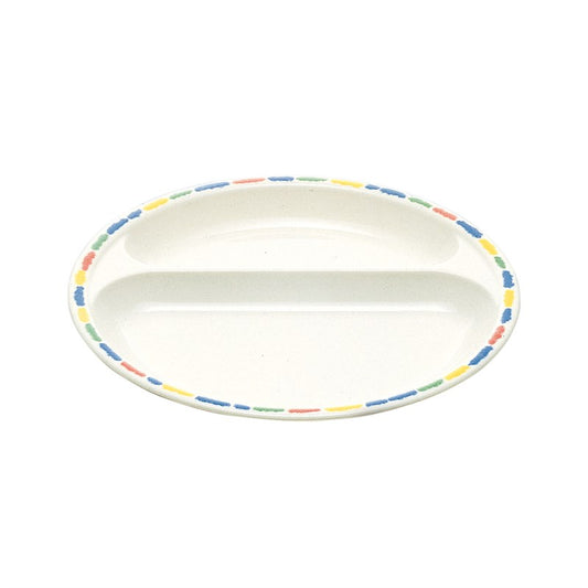 二つ仕切皿 クレヨン J21 SK