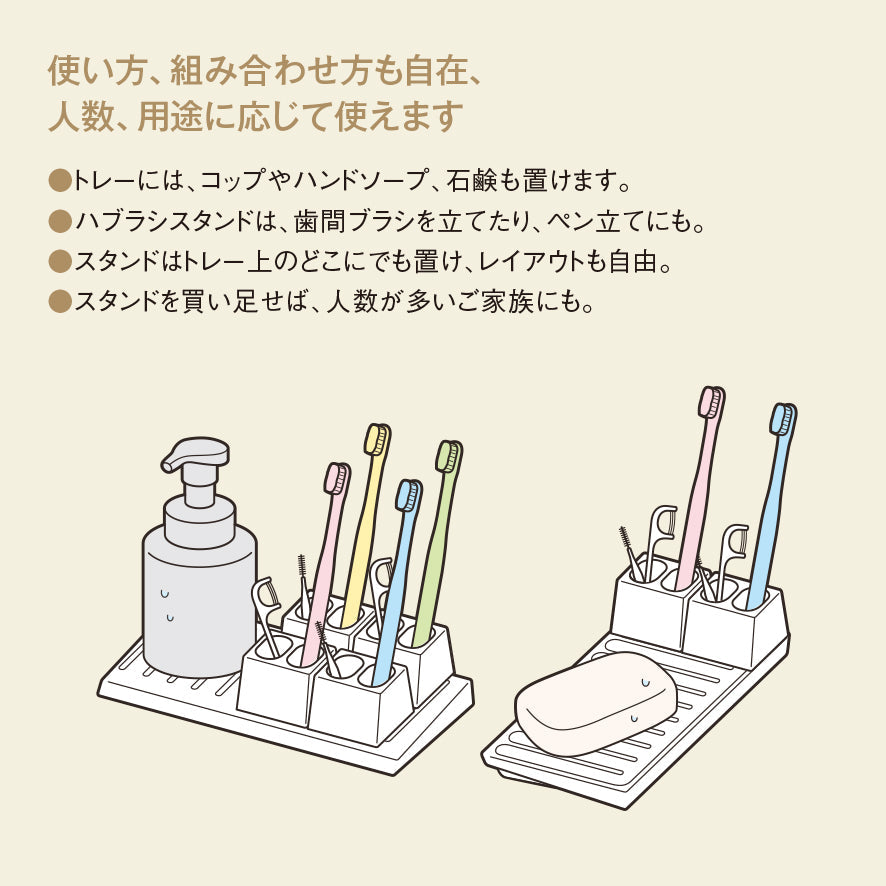ハブラシスタンド ホワイト M733 W｜国際化工公式通販サイト【メリーナ